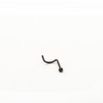 Black Stainless Steel Pigtail Nose Ring