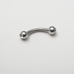 1.2 x 8 Double Jewelled Steel Curved Bar